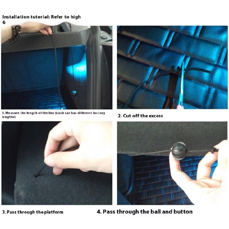 Universal Retaining Strap Auto Accessory Car Boot Retaining Straps 1K6863447A Parcel Shelf Boot Cover Bands for Golf 6 5