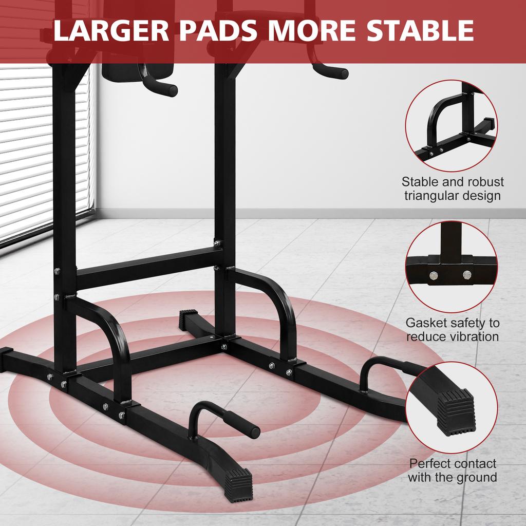 Power Tower Pull Up Bar Workout Dip station for Strength Training, Suitable for Home Gym Fitness