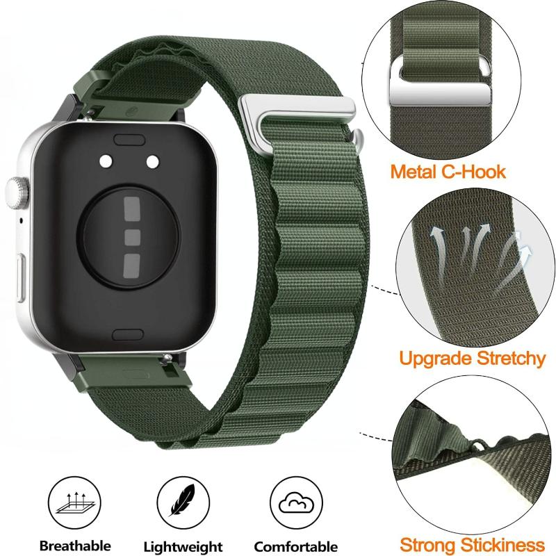 Alpine Loop Strap For Huawei Watch Fit 4/3 Nylon Adjustable Breathable Wristband For Huawei Watch Fit 4 Pro Bracelet Accessories