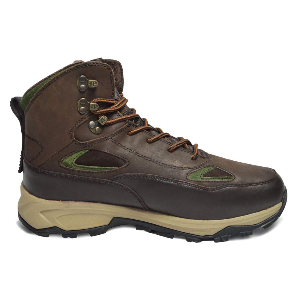 Pajar TOWER Leather Mountain Waterproof Outdoor Suitable for with Vibram Dark Brown Boots, Men's Boots, -30°C (-22°F), Sole, (Size 26cm)