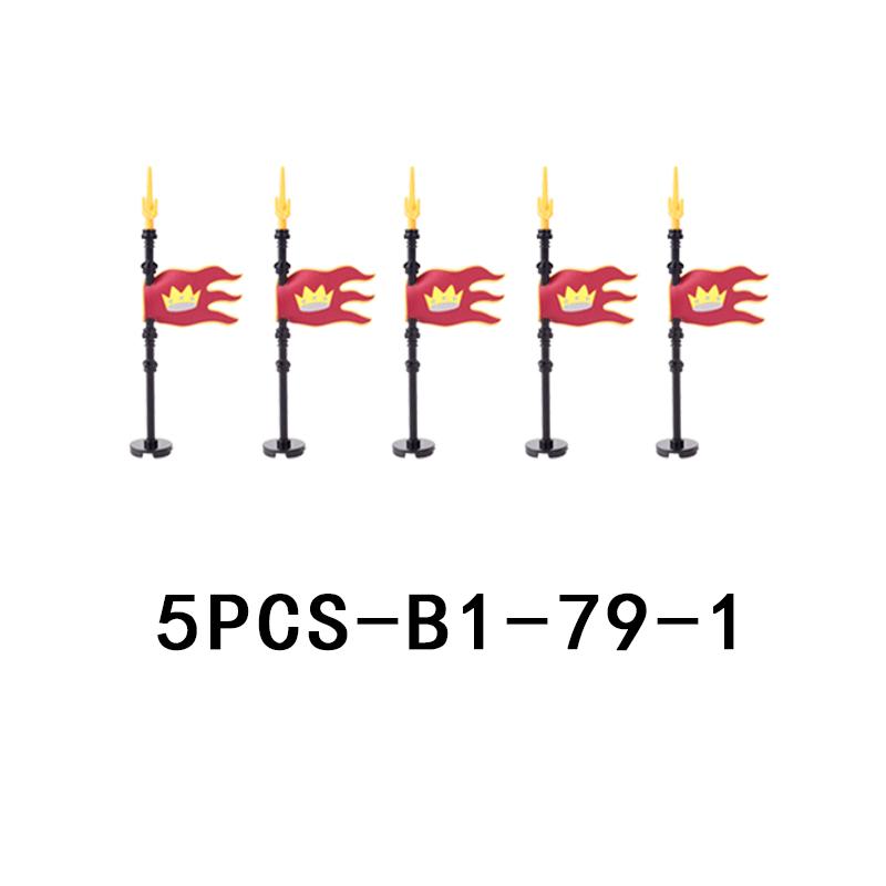 Medieval Castle Knight Figures Weapon Building Blocks Military Army Soldier Flag Shield Cloak Legion Accessories Bricks Toy Gift