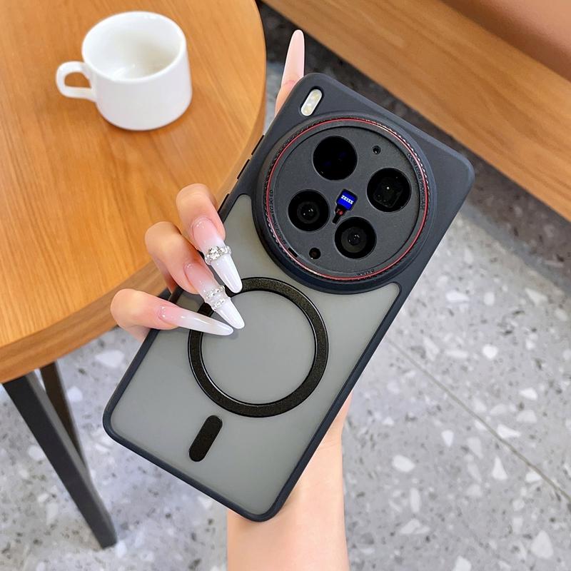 For VIVO X300 Ultra VIVO X300 Pro Phone Case Ultra-Thin Matte Magnetic Wireless Charging Shockproof Hard Back Cover Accessories