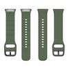 For Oppo Watch Free Textured Silicone Watch Band Replacement Wrist Strap with Black Buckle