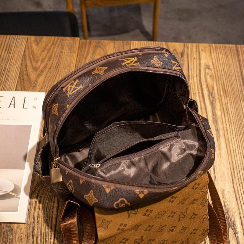 Backpack for Women, New Retro Casual Vintage Vintage Floral Large Capacity Backpack, Printed Fashionable Trendy Big Bag