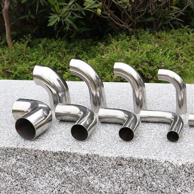 Gomito per tubo di scarico in acciaio inossidabile da 90 gradi, spessore 1 mm, per spazi ristretti
