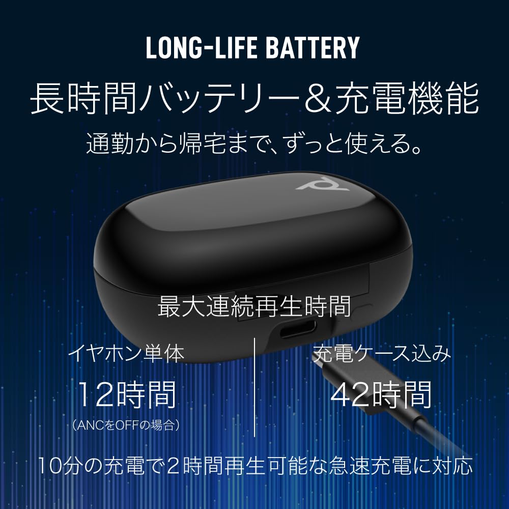 Poly Voyager Free 20 Wireless Earbuds with AI Noise Cancelling Adaptive Active Noise 6 for Web Gray with Gray Logo Microphone, Bluetooth,