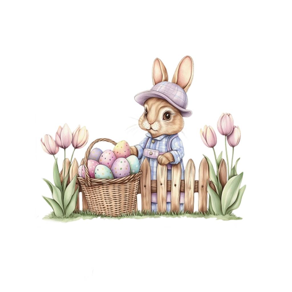 Easter Themed Easter Egg Wall Stickers, Wall Decorations, Holiday Decoration Stickers, PVC Self-adhesive Stickers