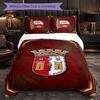 Braga FC Themed Bedding 3Pcs Duvet Cover Set Decorative Bed Linen For Teen Room Home Decoration