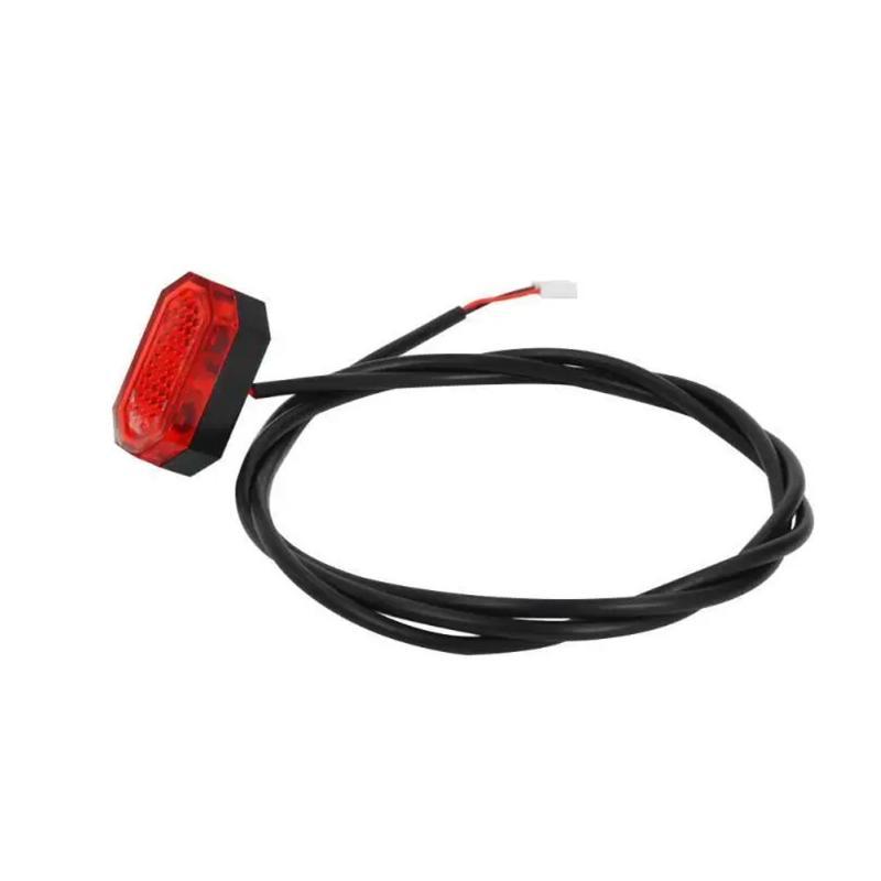 4 Hole Rear Mud Guard with Tail Light Eco-friendly ABS Plastic Replacement Part with Install Wrench for Scooter