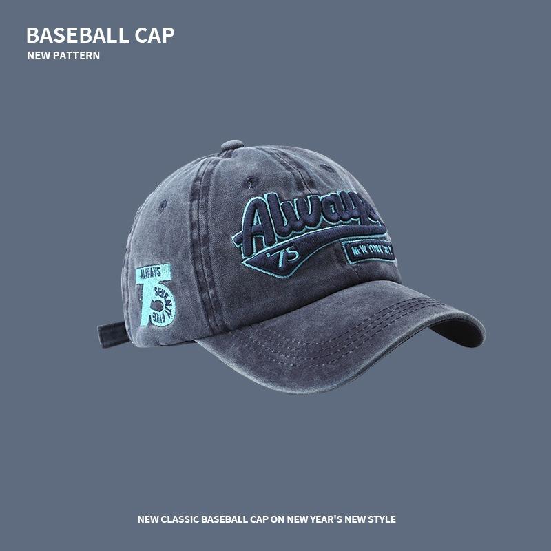 Peaked Cap Men's Sports Washed Denim Casual Baseball Cap Versatile Street Trend Fashion Sun Hat