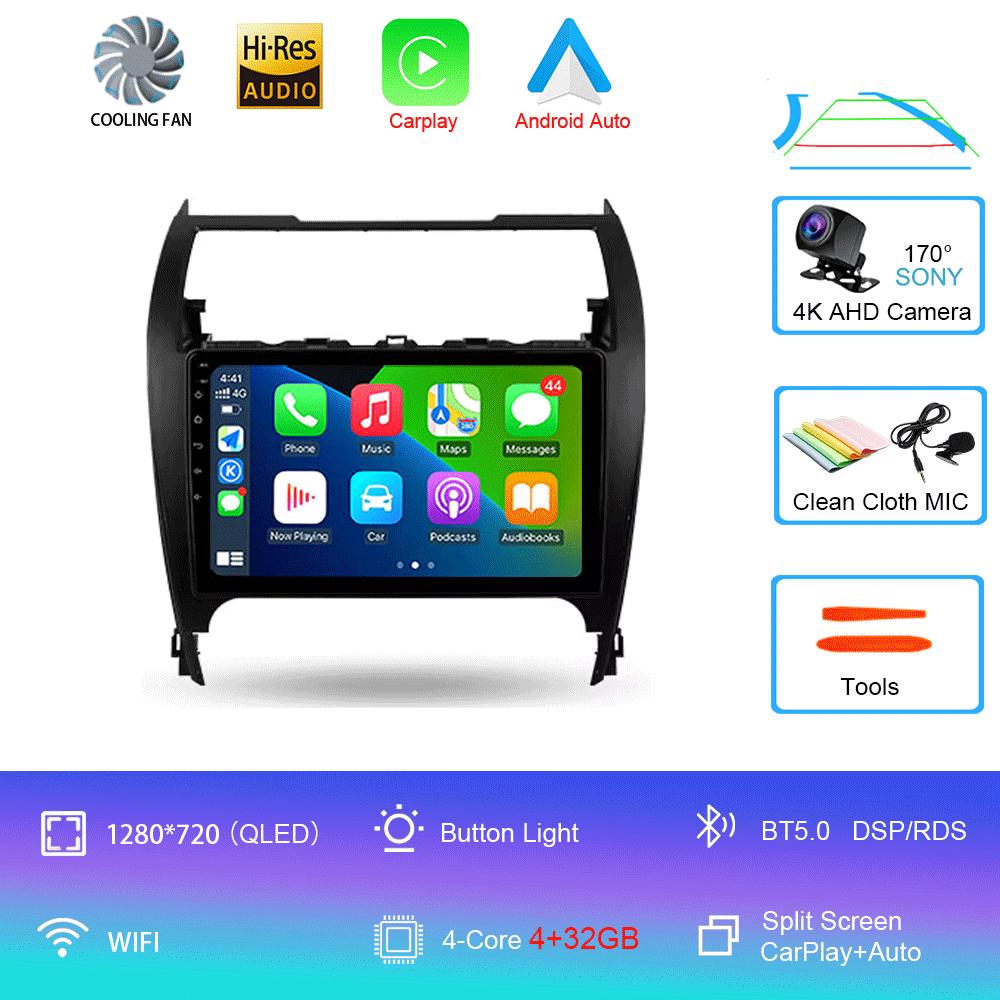 

Автомобильное радио Android 14 Carplay Auto для Toyota Camry 7 XV 50 55 2012 - 2017 Навигация GPS Мультимедийный проигрыватель видео Стерео WIFI+4G