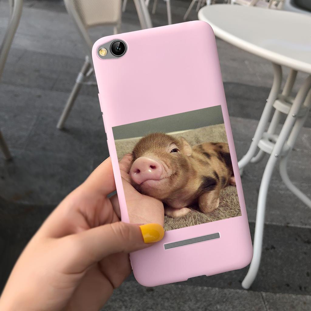 Phone Case For Xiaomi Redmi 4A 5A 6A 7A Case Lovely Cartoon Silicone Cover Candy Color Soft Funda For Redmi 4a 5 a 6a 7a Coque