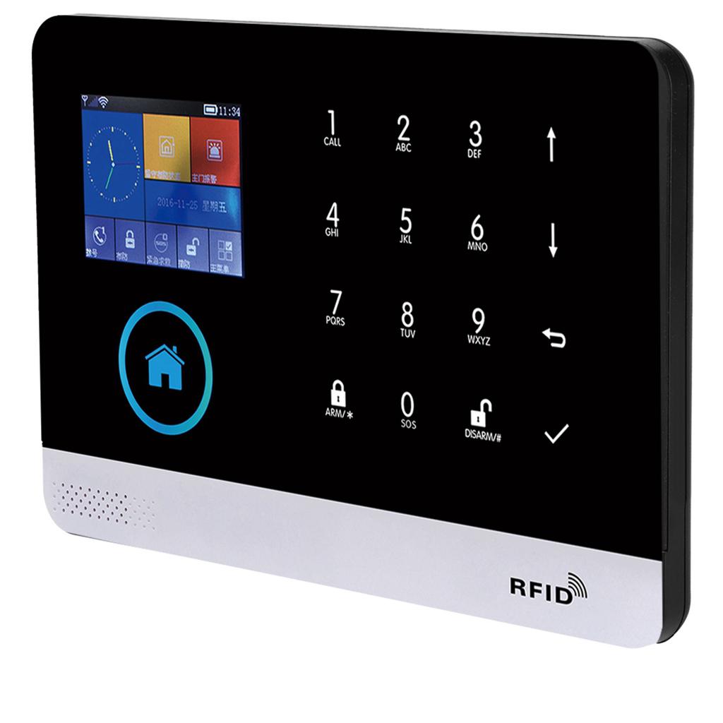 433 MHZ Bezprzewodowy GSM + GPR WIFI Inteligentny Alarm wideo Zestaw inteligentnego systemu alarmowego do domu