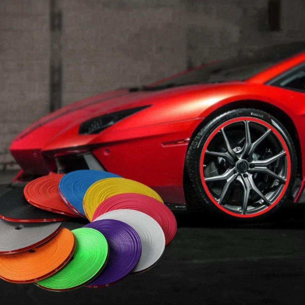 Anti-Scratch Wheel Hub Decorative Strip Full Rim Cover Tire Protective Ring  Tire Modification