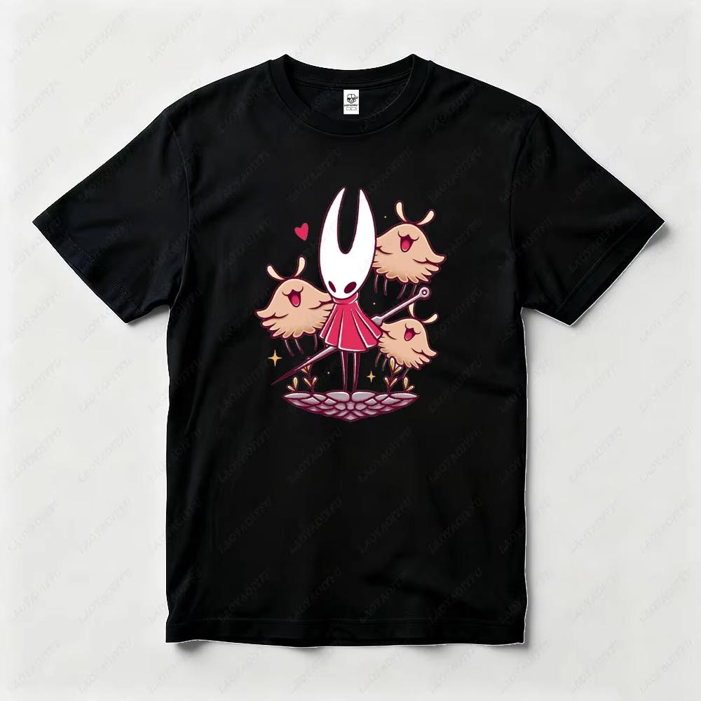 

2026Cosplay Game Unisex Tshirt Hollow Knight Silksong Game Video Unisex Cotton Tshirt Game Gamer Gaming Tee Shirts for Women M