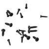 1000Pcs Black Small Screws Assortment Kit Carbon Steel Phillips Pan Head Screws  Glasses