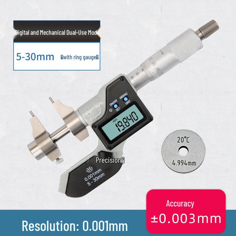 Qinghai Digital Inside Micrometer 5-100mm, High Precision 0.001mm