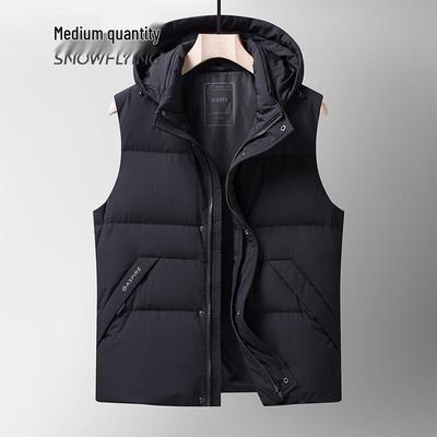 Men's Detachable Hood Down Vest