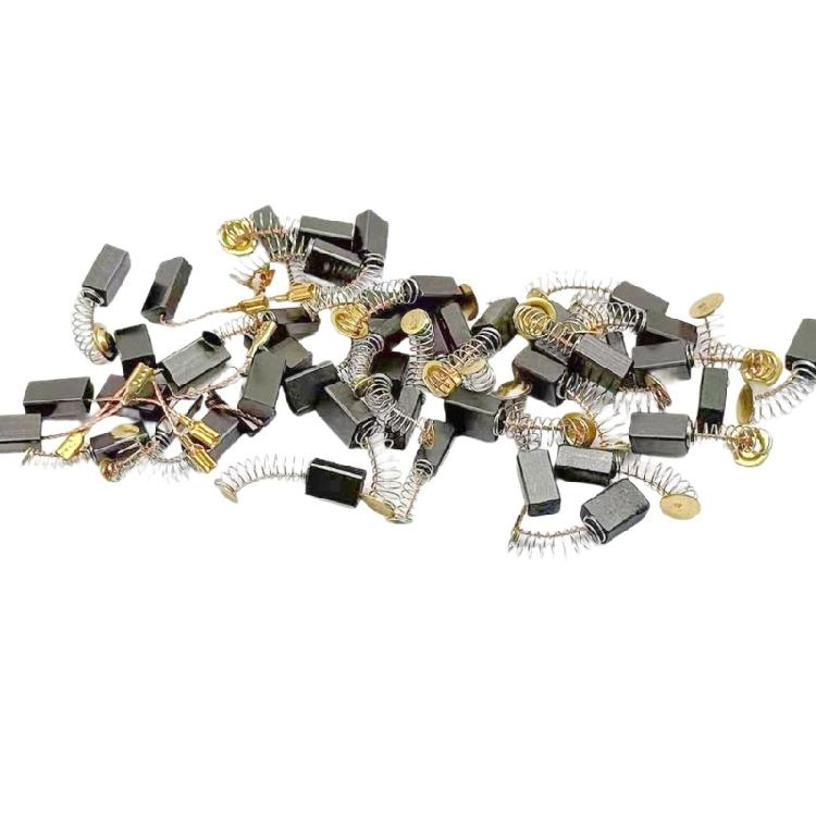 50Pcs Electric Motor Carbon Brushes Power Tool Repairing Parts Carbon Brush Replacement Easy Installation