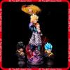 Dragon Ball Jt Gogeta Anime Large Gk Resin Statue Three Replaceable Head Sculpts Collectible Model Desktop Decor Birthday Gift