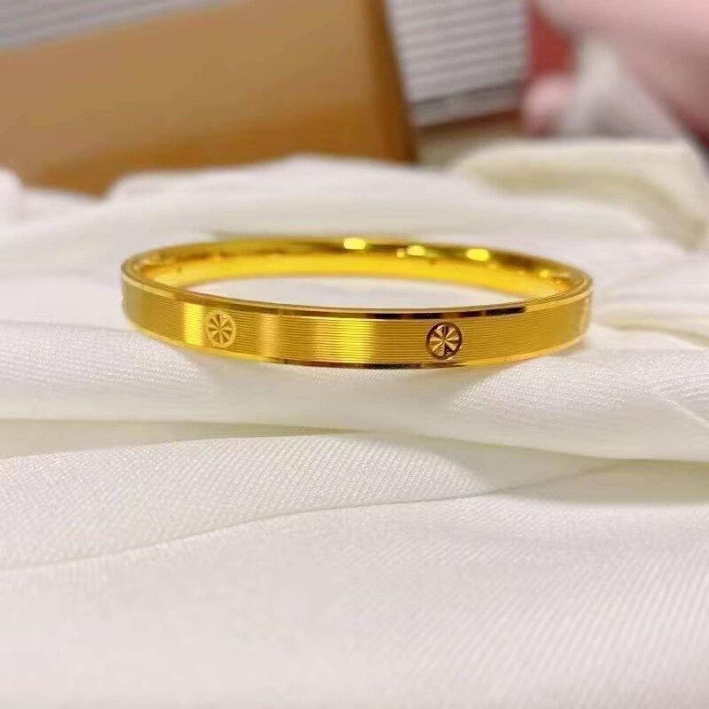 Brushed Bracelet Women s Niche Light Luxury High-end Bracelet Wedding Accessories 17CM