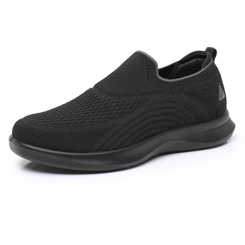 Shoes Men's Spring New Wear-resistant Lazy One-pedal Middle-aged, Light and Comfortable Round Head Sports Men's Single Shoes