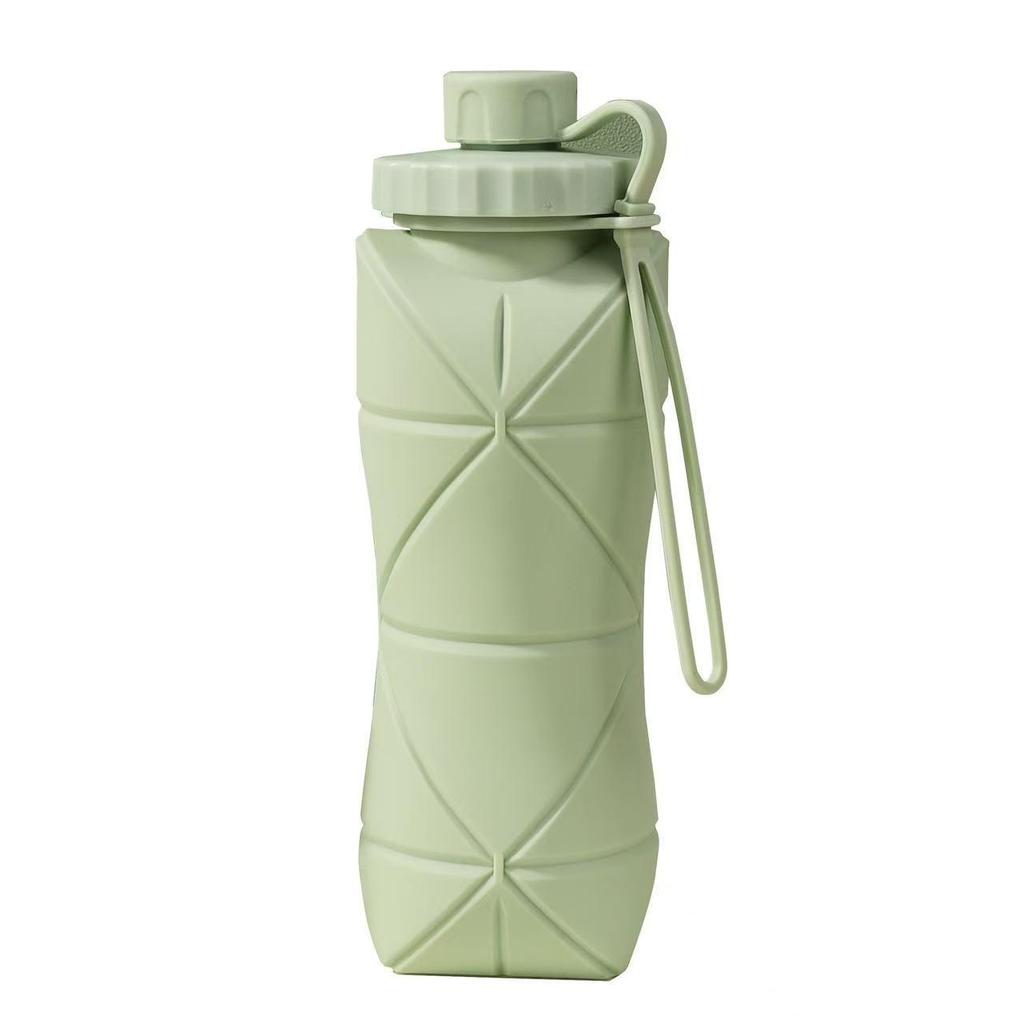Collapsible High-Temperature Resistant Silicone Water Bottle - Portable & Easy to Store for Outdoor Sports.