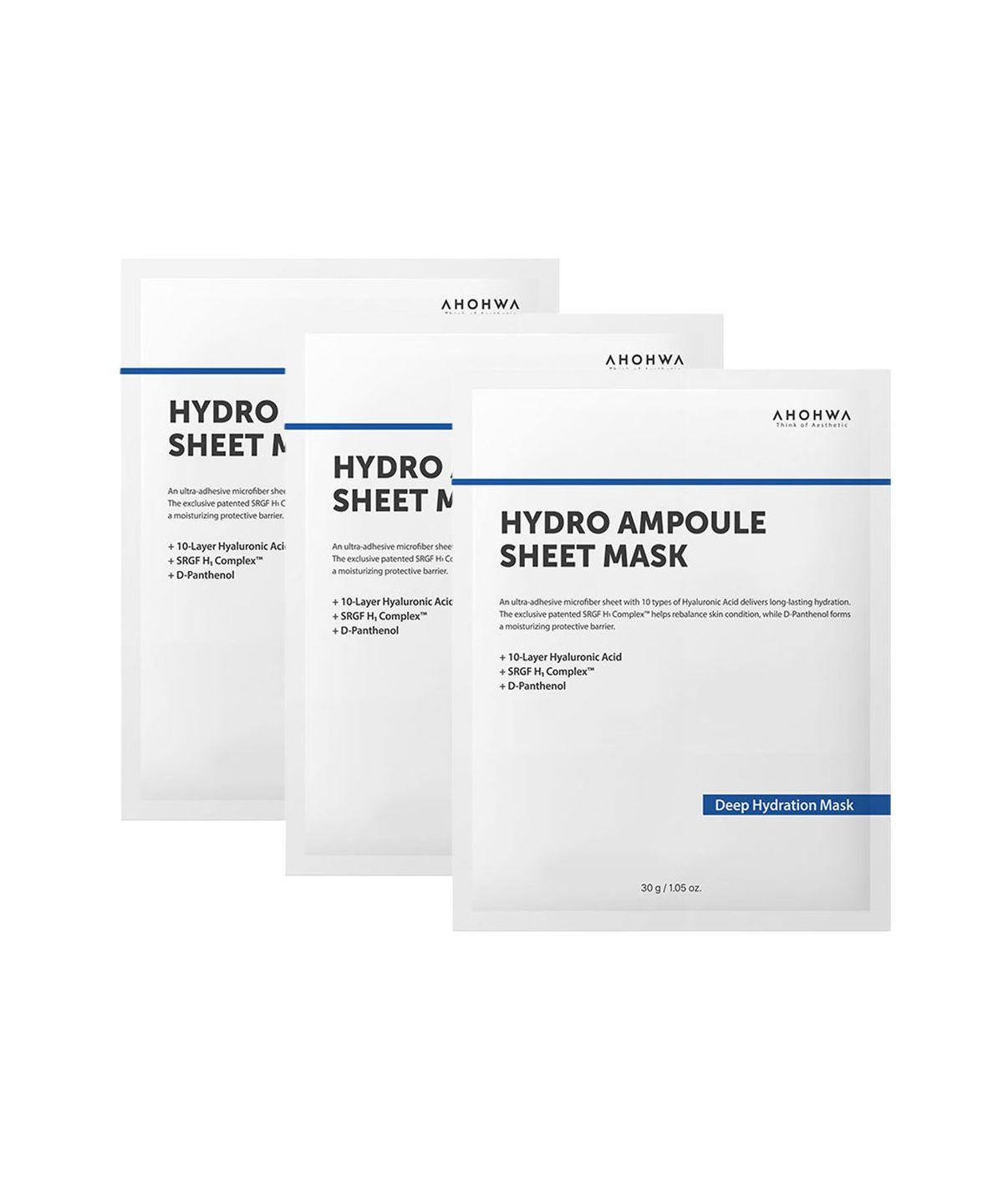 Hydro Ampoule Sheet Mask 3-Set (15 Sheets)
