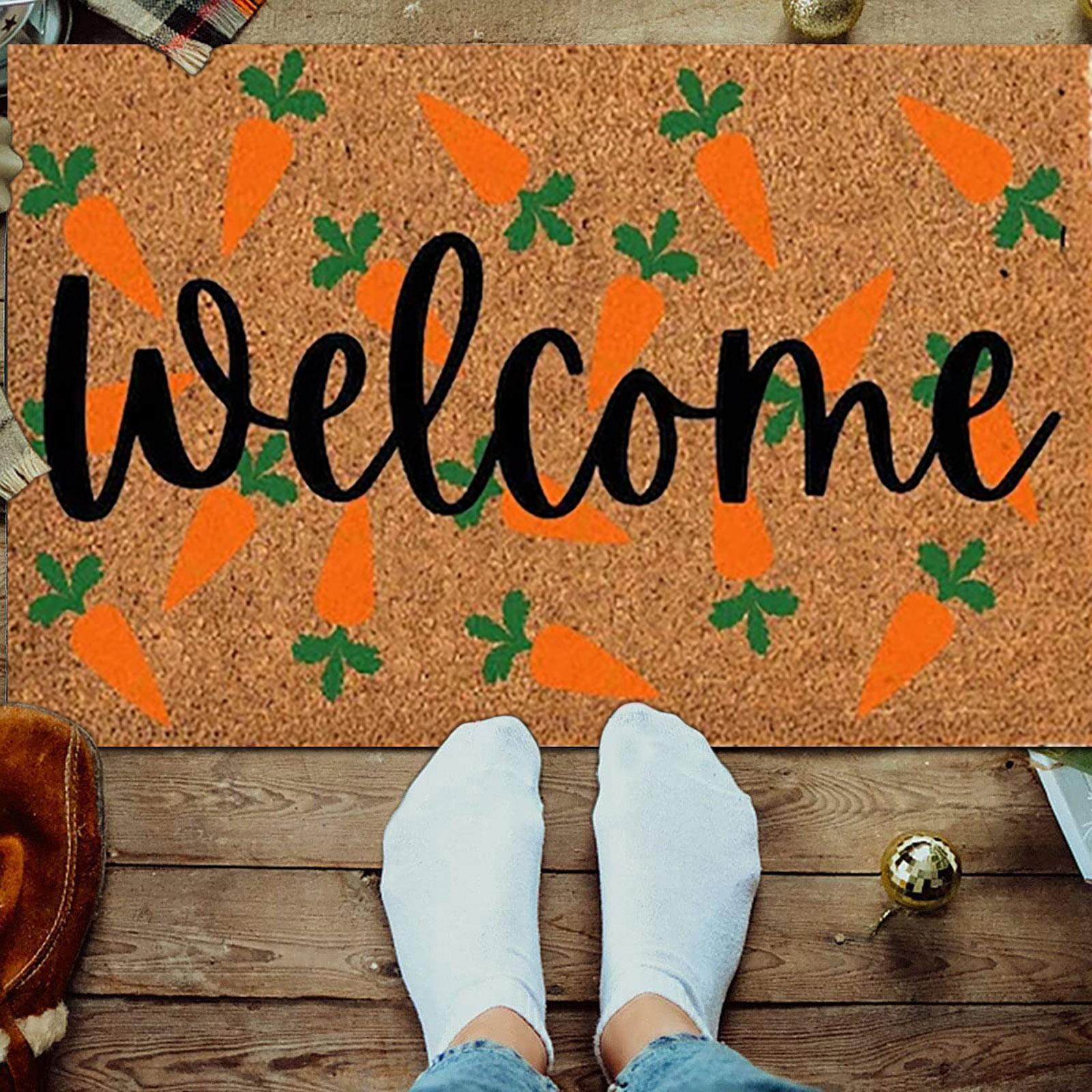 

Пасхальний фестиваль Прикраса Передні двері Килим Внутрішній Килимок на відкритому повітрі B