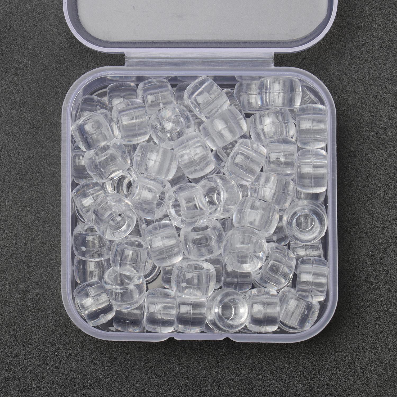 

80 шт./кор. 6x9 мм цветные бусины пони, объемные свободные бусины-разделители для изготовления ювелирных аксессуаров, ручная работа, сделай сам, ремесло 6mm*9mm