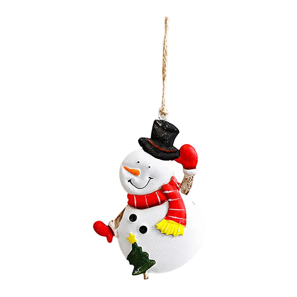 Christmas Decorations Christmas Tree Ornaments Snowman Socks Wrought Iron Pendants