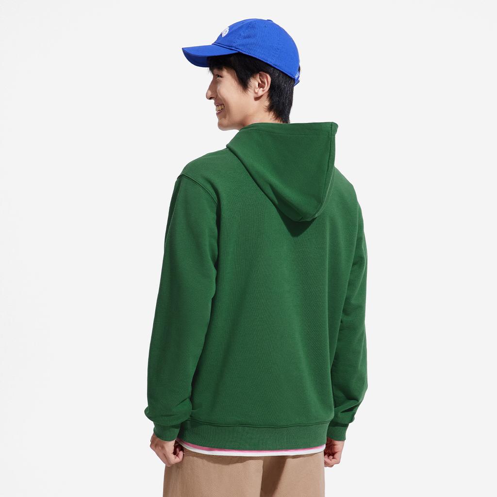 Li Ning Sports Lifestyle Series Fashion Letter Dopamine Hooded Comfortable Breathable Versatile Casual Loose Knit Sweatshirt Men Sweatshirt AWDV811-5