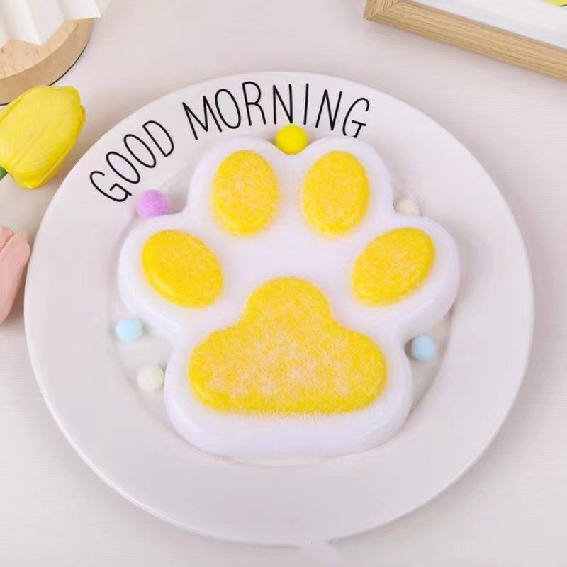 

Супер большой мак кошка коготь Pinch Le Flocking Gloff супер мягкий TPR мягкий клей декомпрессионный клапан игрушка в наличии жёлтый