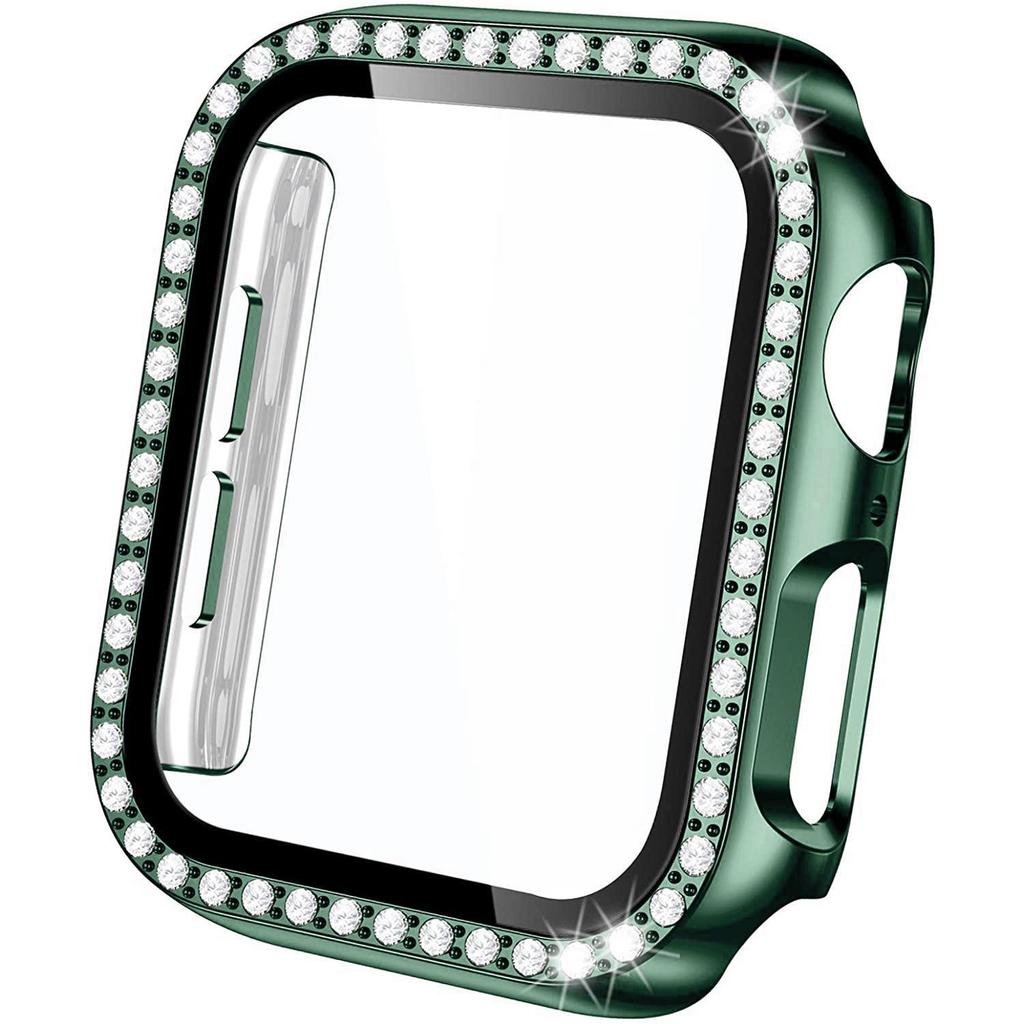 Cristal+Funda Para Apple Watch series 9 8 SE 7 6 5 4 3 parachoques Apple watch Funda 44mm 40mm 45mm 41mm iWatch 42mm 38mm Accesorios