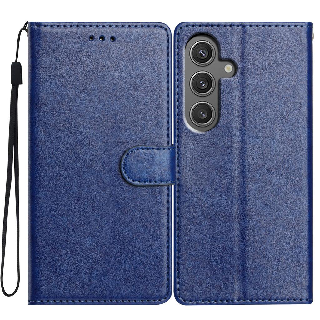 For Samsung Galaxy A15 5G Leather Phone Case Wallet Stand Cover with Handy Strap