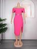 2023 Plus Size African Women's Waist-Hip Dress
