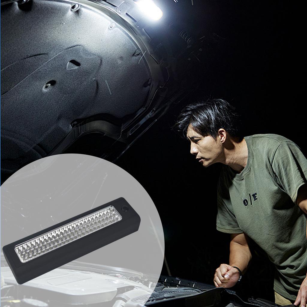 Tragbares LED-Arbeitslicht COB-Flutlicht 72 LEDs Ultrahelles Handlicht Magnetische Basis für Autoreparatur Camping Notbeleuchtung