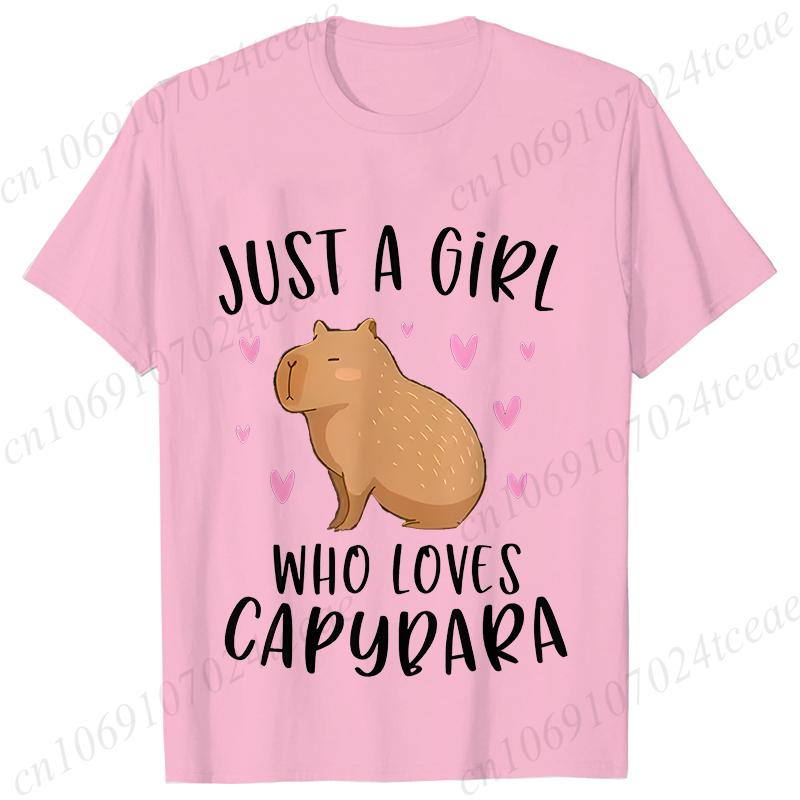 Capybara Sună Tricouri pentru Femei Amuzant Capibara Rozător Iubitor de Animale Umor Tricouri Vară Mânecă Scurtă Îmbrăcăminte Femei
