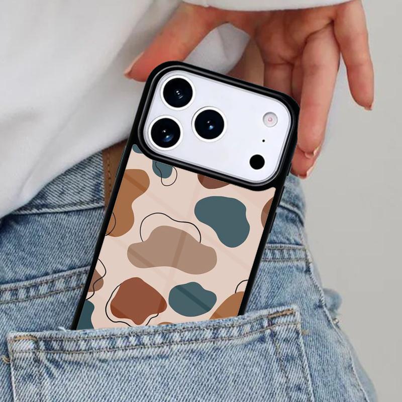 Cow Print Pattern Phone Case for iPhone 16e 15 14 13 12 17 Pro Max Plus Air 17pro Cover Coque