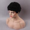 HAIRCUBE Korte Zwarte 100% Menselijk Haar Pruiken voor Vrouwen, Pixie Cut Krullende Pruik Met Pony Lijmloze Pruiken Natuurlijk Dagelijks Gebruik