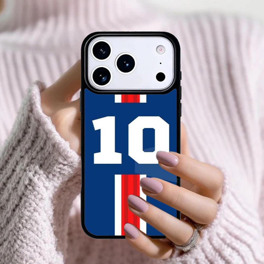 Number 10 Football Phone Case For Apple iPhone 17 Air 16E 15 14 Plus 13 12 11 Pro Max Mini Funda Cover