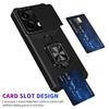 Case for Xiaomi Redmi Note 14 13 12 Pro Plus 13C 14C 4G 5G Slide Camera Card Holder Slot Wallet Protective With Ring Stand Cover
