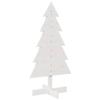 Sapin de Noël - vidaXL - 100 cm - Bois massif - Blanc - Intérieur