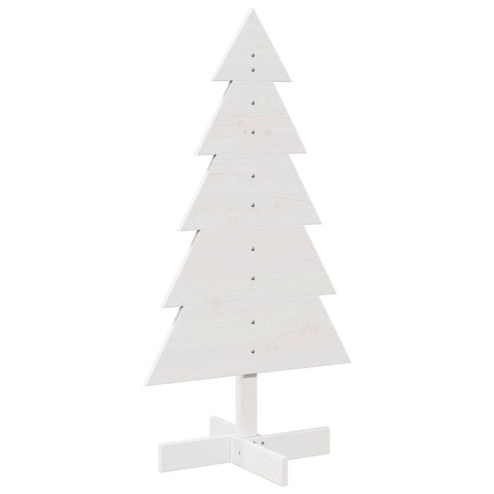 Sapin de Noël - vidaXL - 100 cm - Bois massif - Blanc - Intérieur