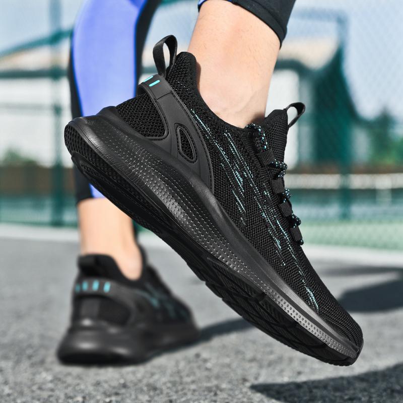 Men's Shoe Platform Lightweight Tennis Sneakers Summer Outdoor Running Mesh Breathable Travel Versatile Casual Shoes Size 45