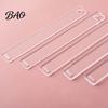 Polymer Clay Rolling Guides 1 Pair Acrylic Depth Guide, 2/3/4/5/6mm Pottery Pin Thickness Control Ruler Transparent for DIY Tools Guide