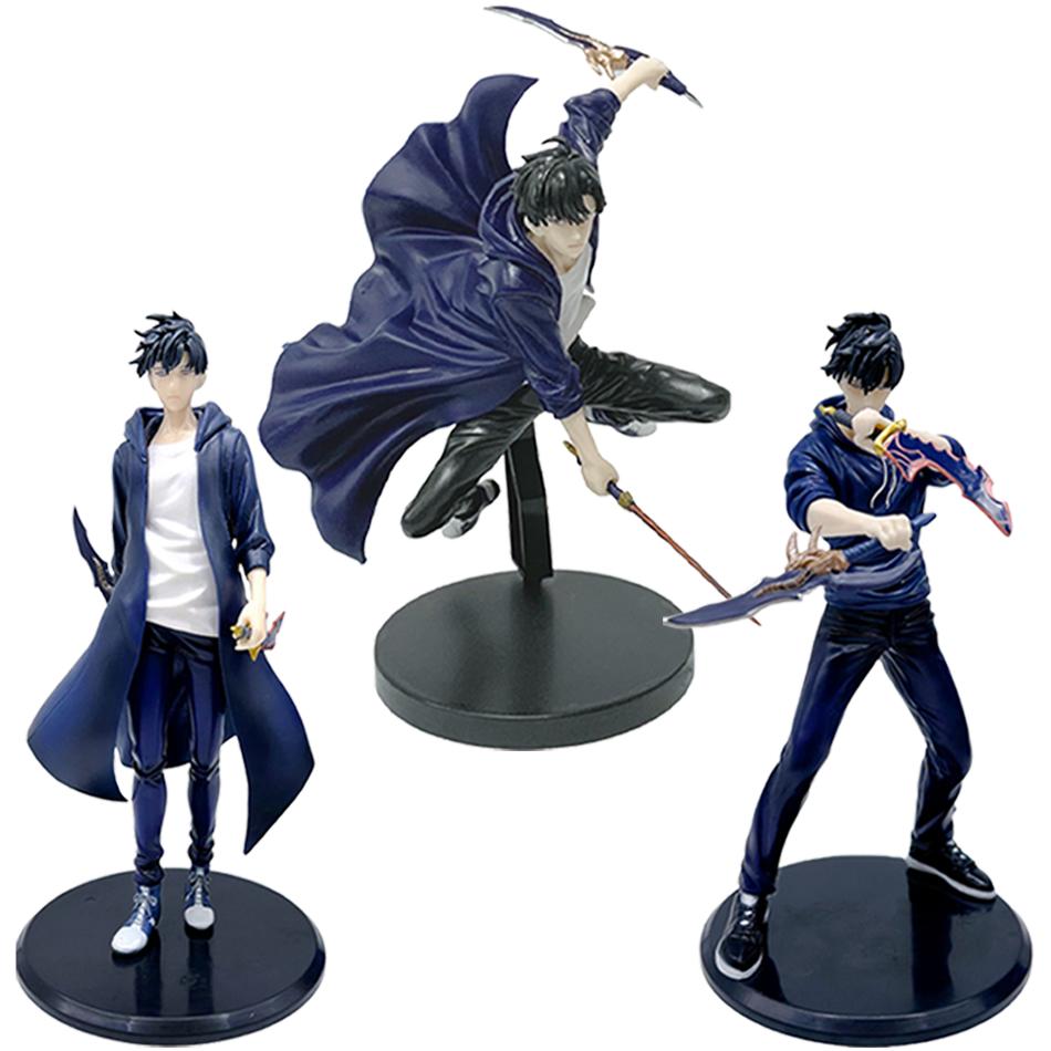 Nowa Figurka SoloLeveling Król Cieni Sung Jinwoo Cheng Xiaoyu Ręczny Model Ozdoba Biurkowa Figurka Akcji Kolekcja Anime Prezent