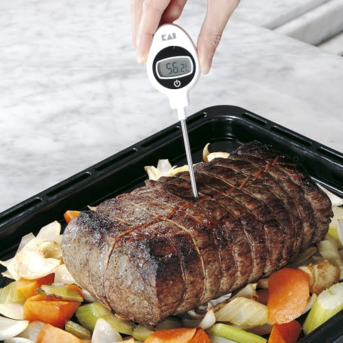 Kai KAI KITCHEN DH8133 Easy-to-Read Digital Thermometer for Cooking, Convenient Storage with Magnet