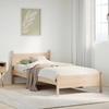 Solid Wood Bed Without Mattress 75 X 190 Cm Pine Wood