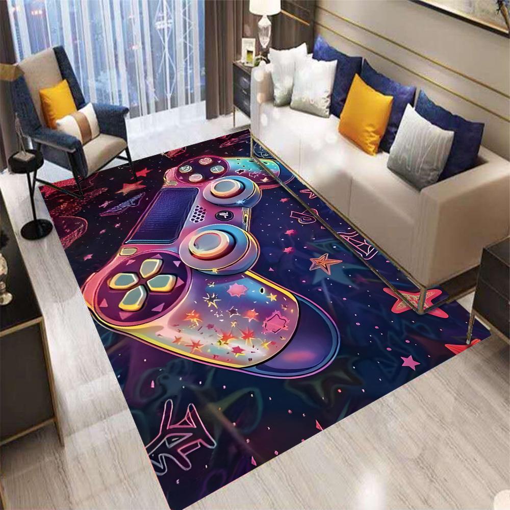 Game Controller Carpet for Bedroom Decoration Home Gaming Esports Floor Mat Non-slip Living Room Area Rug Washable Porch Doormat